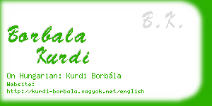 borbala kurdi business card